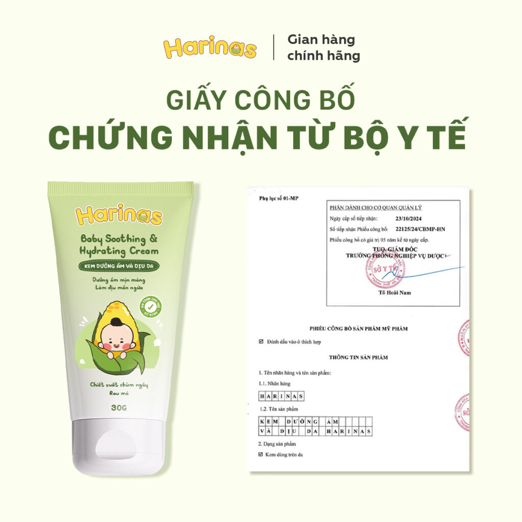 Kem Dưỡng Ẩm Harinas Cho Bé
