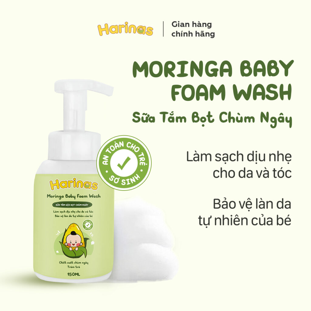 Sữa Tắm Chùm Ngây Harinas Cho Bé