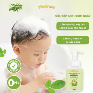 Lợi Ích Của Sữa Tắm Gội Bọt Chùm Ngây Harinas Cho Bé