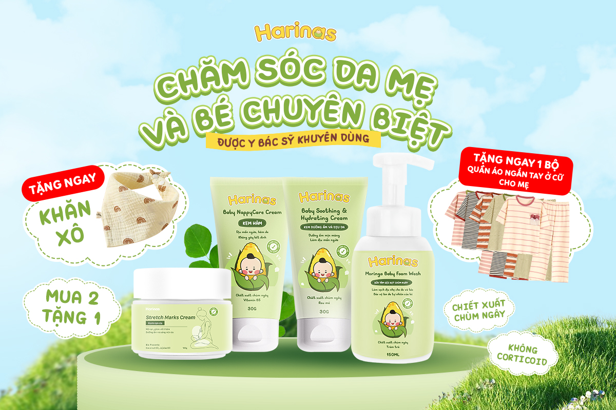 Harinas dược mỹ phẩm cho mẹ bầu và bé