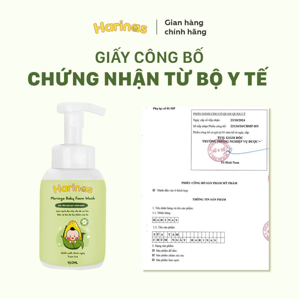 Sữa Tắm Chùm Ngây Harinas Cho Bé