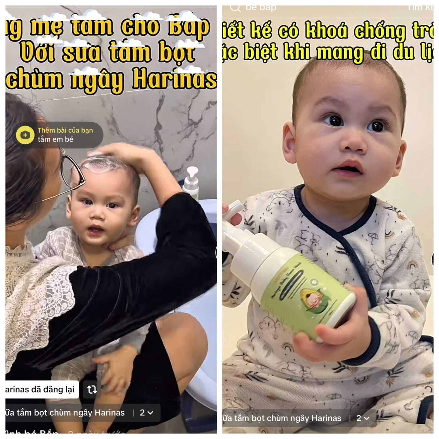 review sữa tắm chùm ngây Harinas