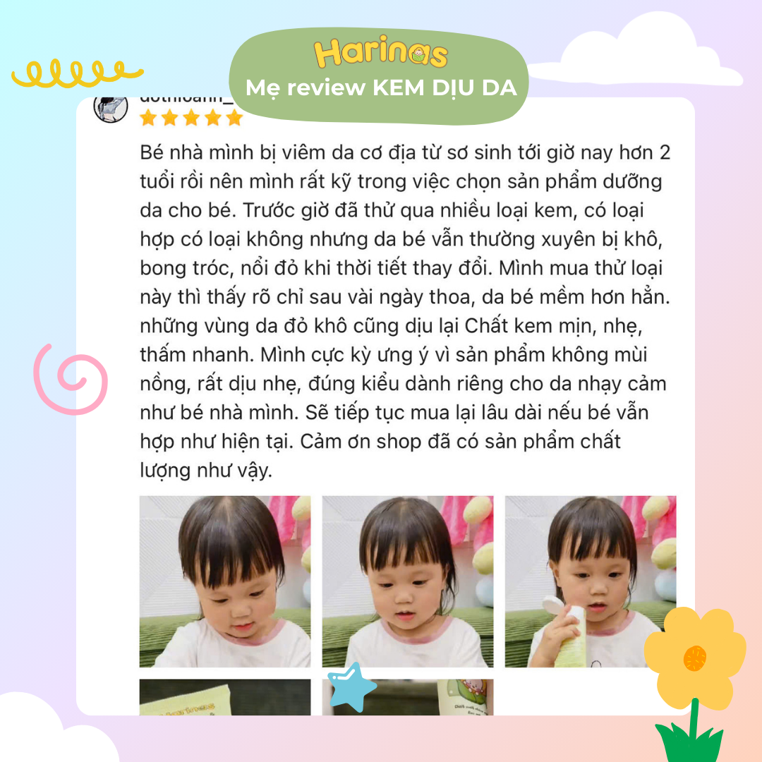Feedback Kem dưỡng ẩm và dịu da Harinas